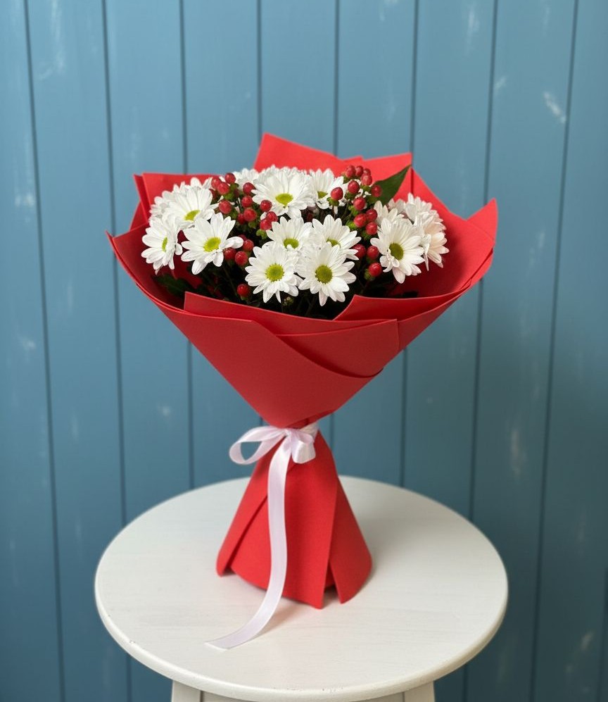 Букет цветов из: Хризантемы в Михнево