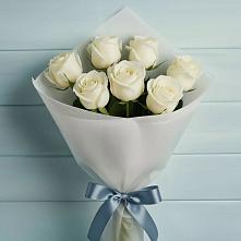 Букет 7 Белых роз Эдлесс Лав #REPLACE_PRED# Михнево