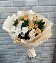 Букет цветов из:  Розы и Хризантемы в Михнево
