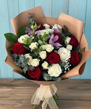 Букет цветов из:  Розы и Альстромерии #REPLACE_PRED# Михнево
