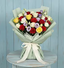 Букет цветов из:  Розы в Михнево