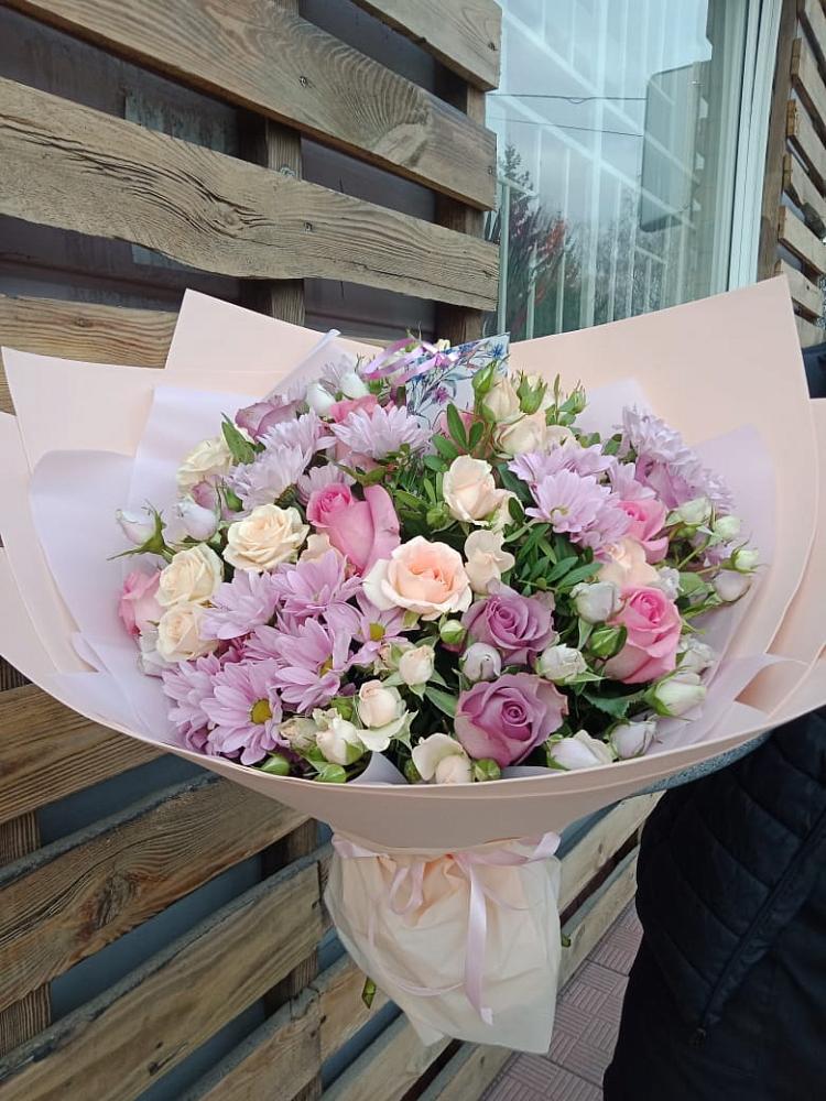 Букет цветов из: Розы и Хризантемы в Михнево