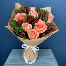Букет цветов из:  Розы и Альстромерии #REPLACE_PRED# Михнево