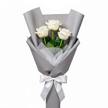 Букет 3 белые розы #REPLACE_PRED# Михнево