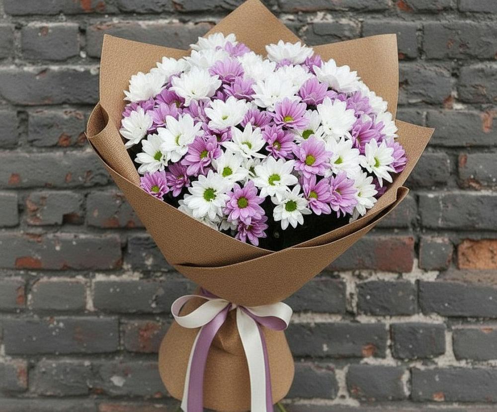 Букет цветов из: Хризантемы в Михнево