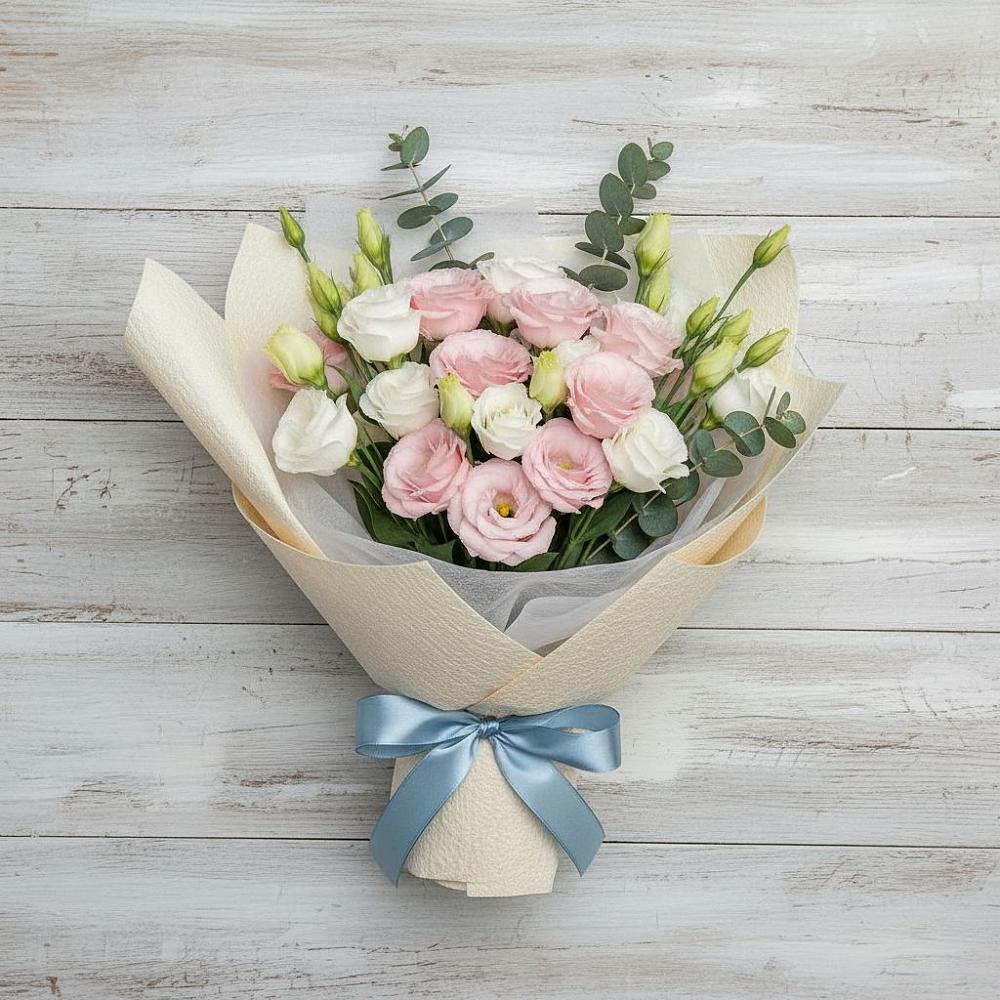 Букет цветов из: Лизиантусы в Михнево